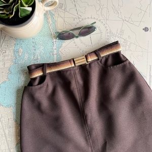 Vintage 70s Dominique Skirt with Matching Belt